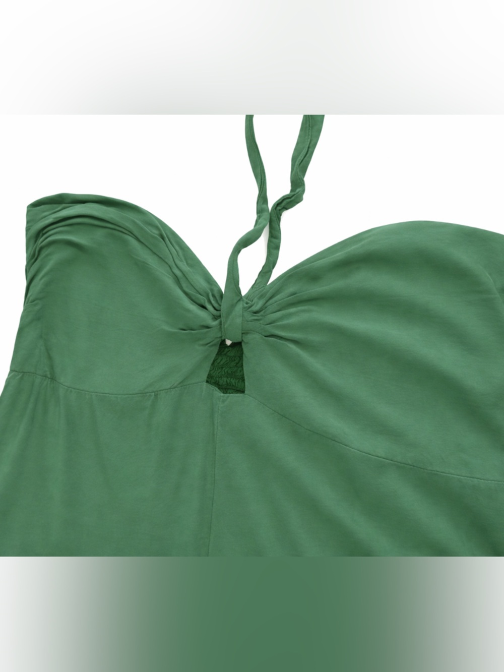 Khush Strapless Wide-Leg Halter Jumpsuit in Forest Green - Picture 7 of 9